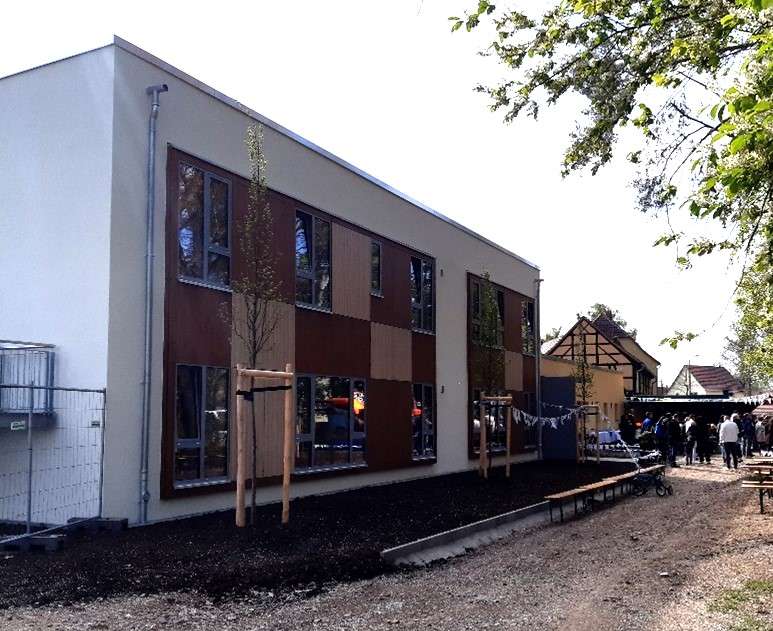 Neubau der Kita in Erfurt-Frienstedt durch das RJ Planungsbüro - Architekturbüro Kassel und Erfurt für Sozialbauten und Gesundheitsbau