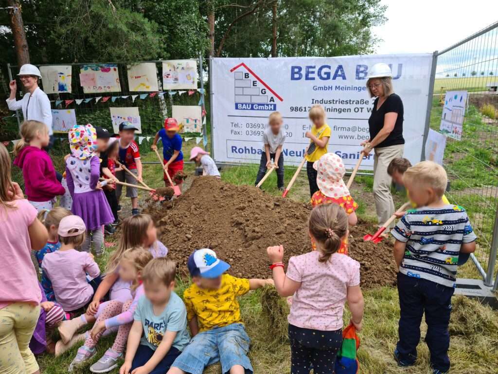 Kita Neubau in Frienstedt: Planung und Bauleitung durch das RJ Planungsbüro in Kassel und Erfurt