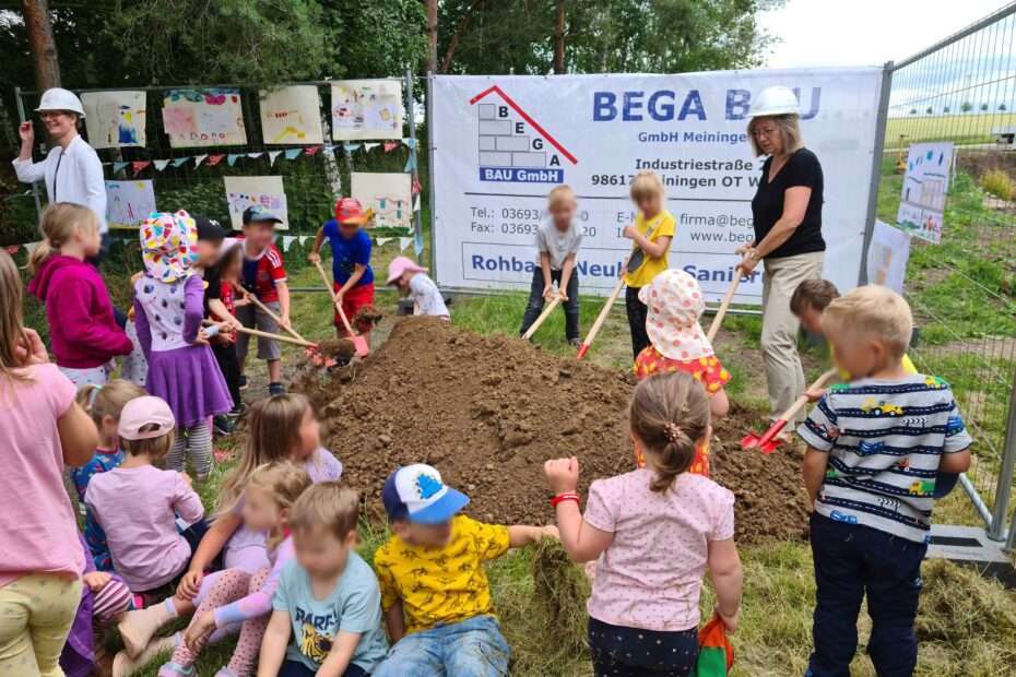 Kita Neubau in Frienstedt: Planung und Bauleitung durch das RJ Planungsbüro in Kassel und Erfurt